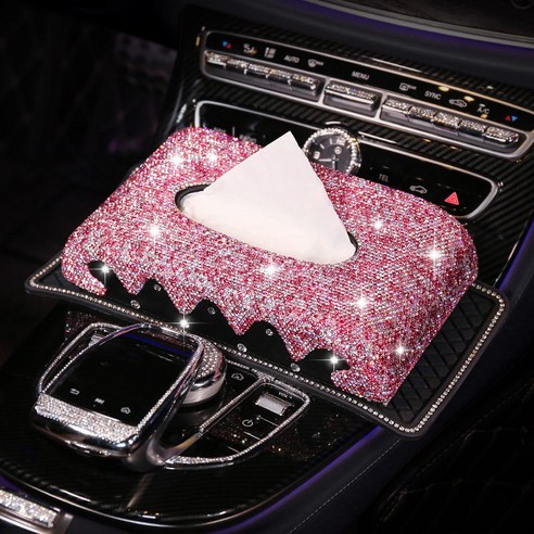 여신 자동차 티슈 박스, "핑크 다이아몬드" 티슈 박스 다이아몬드 미끄럼 방지