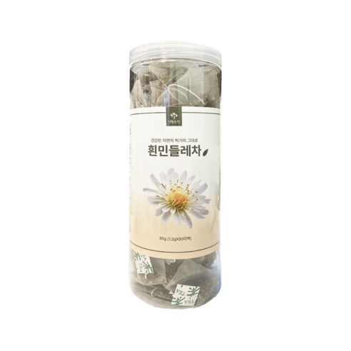 양원농장 실속 원형통 흰민들레차, 1개, 50개입, 1.2g