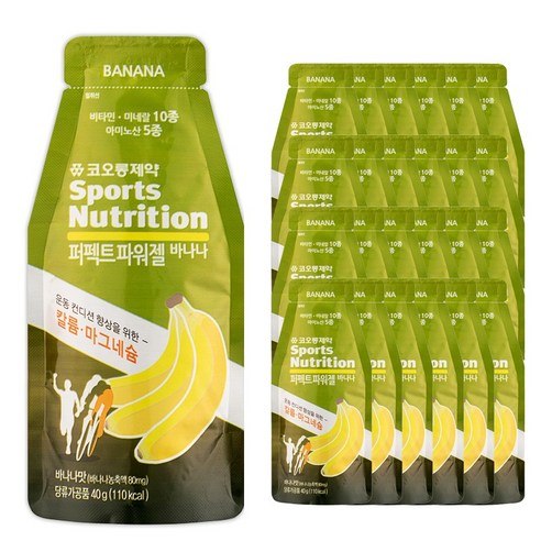 스포츠뉴트리션 퍼펙트파워젤 바나나, 40g, 24포
