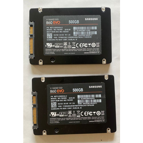 삼성860evo LOT OF 2 SAMSUNG 500GB SATA 860 EVO 2.5 Internal SSD MZ-67E500 770701 Best Top5