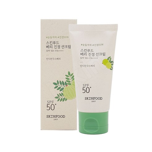 벨라오로라 선크림 스킨푸드 베리 진정 선크림 50ml, 2개 Best Top5