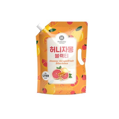 맥널티 아이스 허니자몽 블랙티 1리터 묶음행사, 1L, 1개