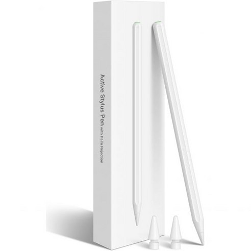 터치펜 호환 스마트폰 태블릿 스타일러스 펜iPad용 Apple Pencil 2세대와 동일 무선 충전 기능이 있는 iPad Pro 11인치 1234 12.9와 호환됨 인치 345, Pearl White