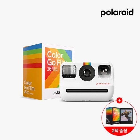 폴라로이드 Go 즉석카메라 스타터 번들, 화이트 (White), 1개