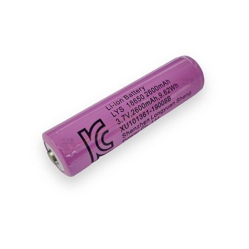 KDsafe 고효율 18650 리튬 이온 배터리 2600mAh 보호회로탑재, 1개, 1개입 18650배터리