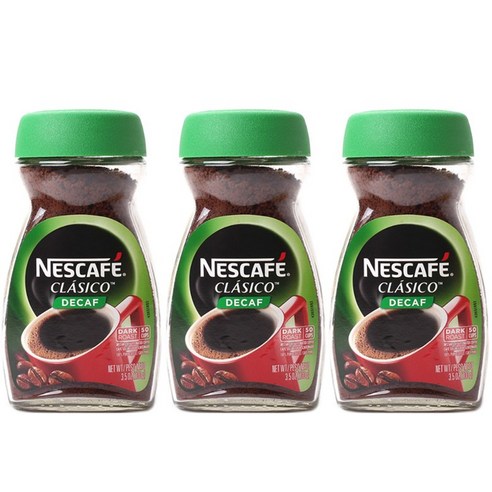 네스카페 클라시코 디카프 다크 로스트 인스턴트 커피, 1개입, 3개, 100g