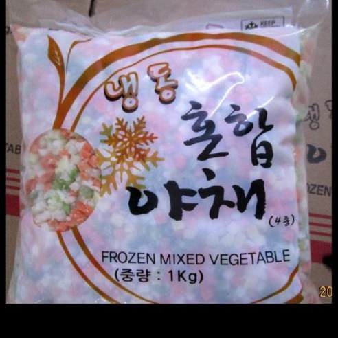 냉동 혼합야채 4종 1KG 감자 당근 양파 피망, 1개