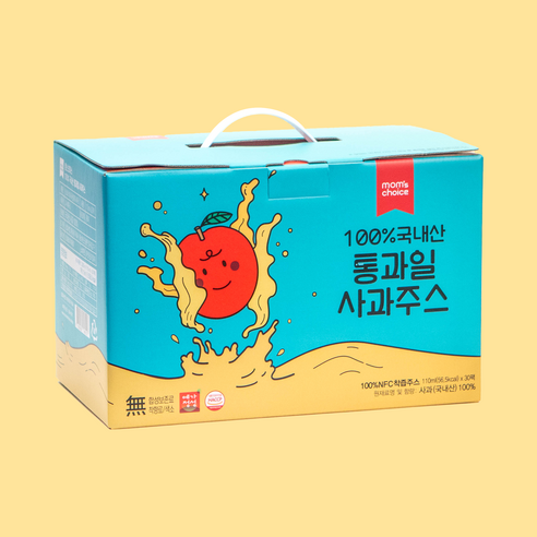 예산 황토사과의 깊은 맛을 그대로, 맘스초이스 사과주스