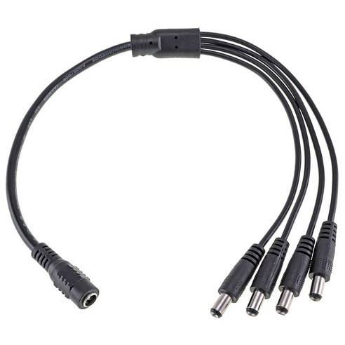 DC 전원 연장케이블 분배케이블 연장코드 분배코드 연장선 CCTV 분배기 DC Power Extension Cord Splitter Cable, DC 분배케이블 1대4, 1개