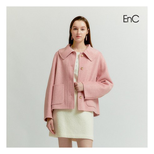 [이앤씨] ○ 23FW 캐시미어 울 블렌디드 핸드메이드 코트 (ENJH34T51A)