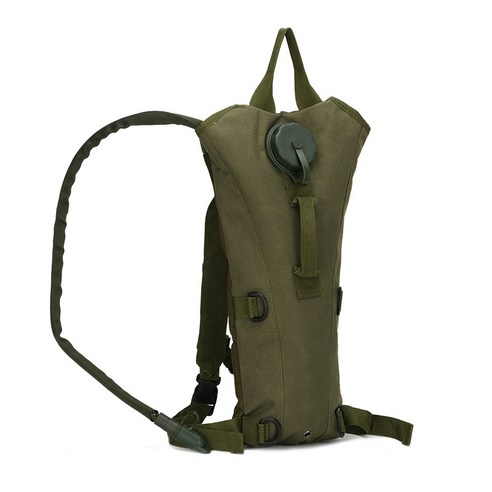물주머니 배낭 야외 여행 등산 등산 기행 운동 물주머니 미채 군미 정글 야전술 가방, 3L, 군용 녹색