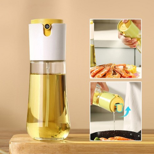 자동개폐 오일병 2in1 오일스프레이 300ml, 8개, 흰색