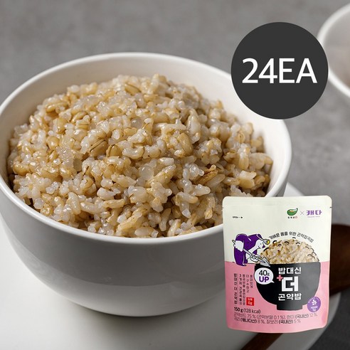 한채원 100g당 85 kcal 밥대신 더 곤약밥 현미 귀리 찰보리 즉석밥 저속노화 저당 다이어트 곤약 밥, 150g, 24개