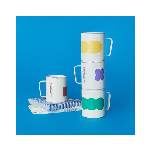 베터핑거 스텐 머그 375ml, BLA BLA, 그린/BLA BLA, 1개