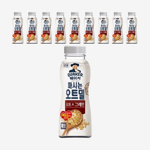 퀘이커클래식오트 퀘이커 마시는 오트밀 오트&그레인, 50g, 10개 Best Top5