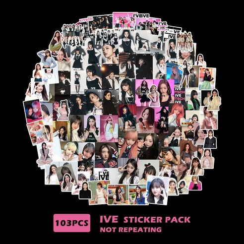 아이브 도무송 스티커 100매 IVE 굿즈 아이돌 걸그룹, IVE-STICKER-3 
DVD/블루레이