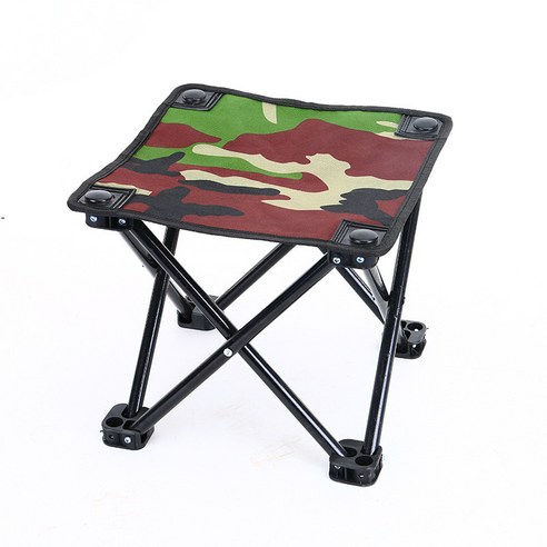 야외 접의자 낚시의자 간편 접기 캠핑 소풍 캐주얼 접의자 미술 사생 접의자, 1 건, 작은 네모난 걸상(수납봉투 없음)