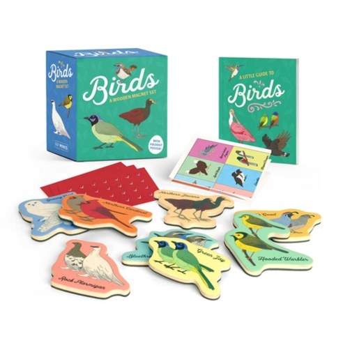 (영문도서) Birds: A Wooden Magnet Set Paperback, Rp Minis, English, 9780762475988