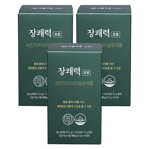 장쾌력 프로 6주 차전자피 식이섬유, 5.5g, 90개