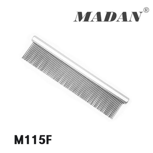 마단 미니콤 4인치 M115F (파인/코스) Silver 11.5Cm 얼굴콤 마단콤 미니콤 마단빗, 1개, 실버