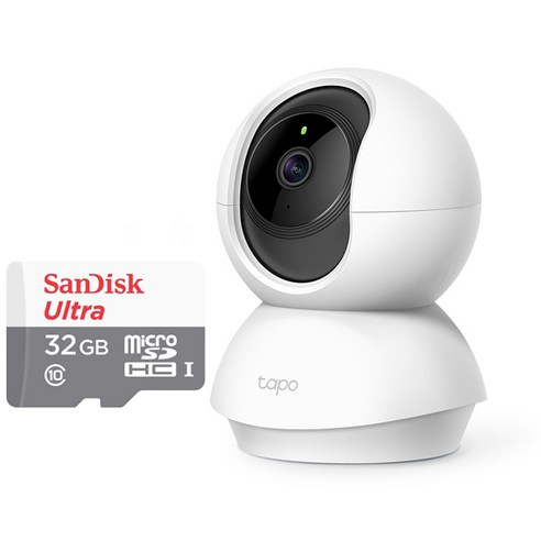 티피링크 Tapo TC71 300만화소 360도회전 실내무선카메라 홈CCTV 야간흑백전환, 선택2 Tapo TC71+메모리카드32G