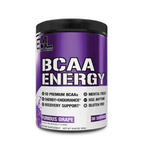 Evlution Nutrition BCAA 에너지 30서빙 2개, 그린애플