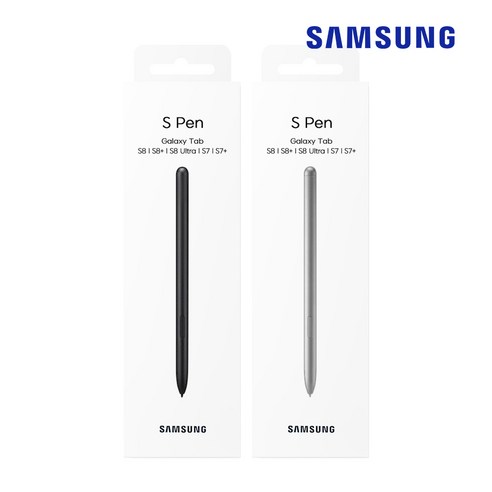 삼성정품 갤럭시탭 S7 FE 탭S8 플러스 블루투스 터치펜 S펜 전용 펜, 2.탭 S7/S8/S8+/S8울 S펜_매트블랙, 1개, 매트블랙
