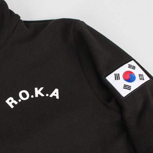ROKA 로카후리스 군인 군용 폴라 방한 집업 자켓