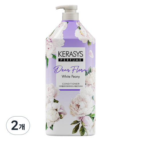 케라시스 디어플로라 퍼퓸컨디셔너 화이트피오니, 1.5L, 2개