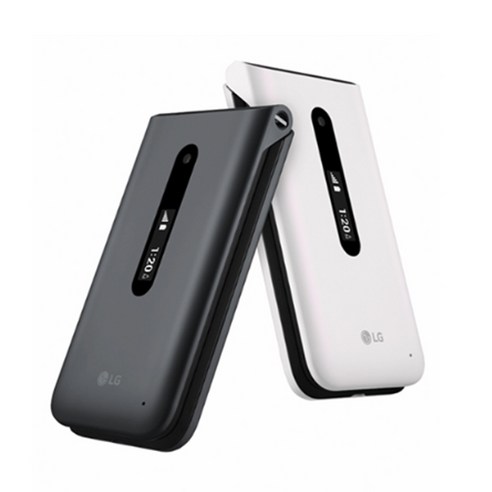   LG 폴더2 LM-Y120 알뜰폰 효도폰 학생폰 선불폰 공기계 폴더폰 모든 통신사 사용 가능, 화이트(중고)