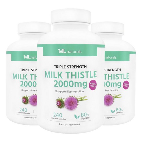 My Life 마이라이프 내추럴스 밀크시슬 2000mg, 3개, 240정