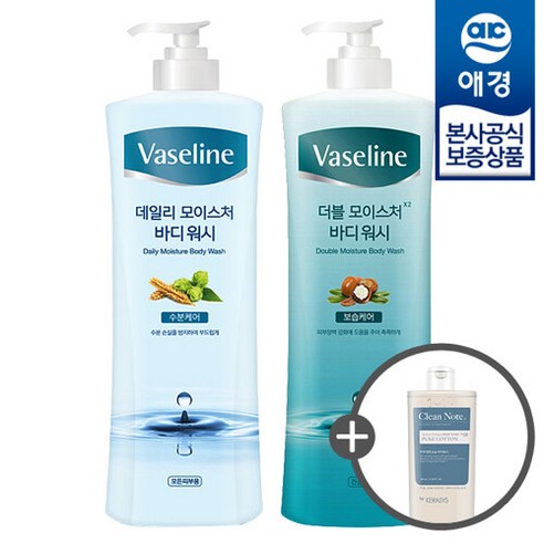 애경 [애경] 바세린 모이스처 바디워시 800ml x2개 +바디워시180ml 증정, 더블 모이스처 바디워시 800ml x2개, 더블 바디워시 800ml x2개