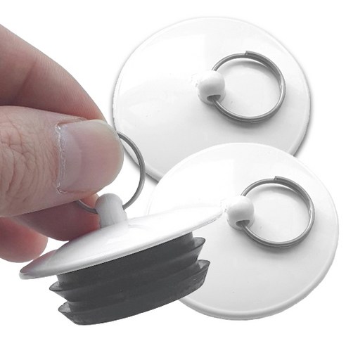 본라이프 국산 욕실 욕조마개 욕조뚜껑 욕조마게 세면대 마개 배수구마개, 화이트, 2개