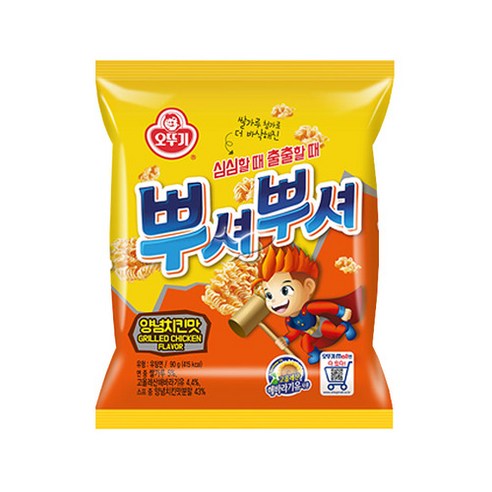 오뚜기 뿌셔뿌셔 양념치킨맛 90g x 12개, 상세페이지 참조, 상세페이지 참조