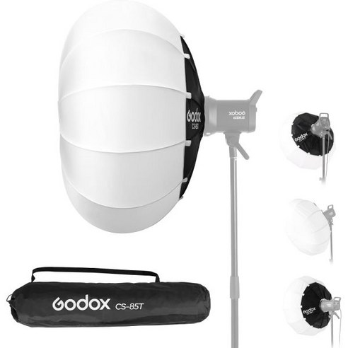 GODOX 고독 CS65T 랜턴 소프트박스 26in 65cm 퀵 릴리즈 360° 라이트 디퓨저 보웬스 마운트 for 고독스 SL60 SK400 SL150 DP400 DP800, 33.5