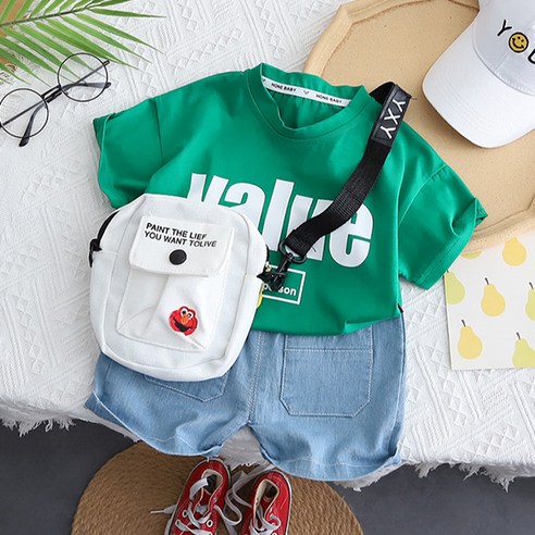 몽실이 밸류 가방세트 반팔 상하복 여름 외출복 유아 남아 여아
