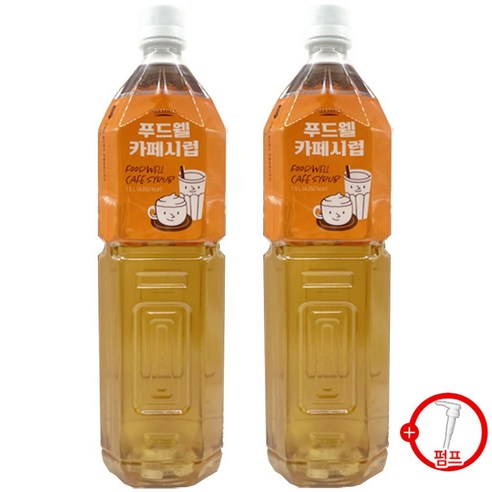 푸드웰 카페시럽, 5개, 1.5L