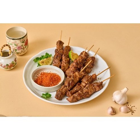 기타 99eats 캠핑에 어울리는 두톰한 쯔란양꼬치 320g 2팩, 99eats 두톰한 쯔란양꼬치 320g 2팩, 2개