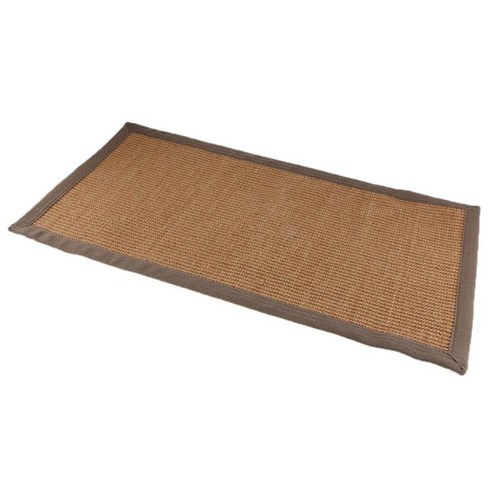천연 섬유 손으로 짠 사이잘삼 러너 러그 - C 블랙 에지 75x120cm, 카키색 가장자리 40x120cm, {"수건소재":"Sisal"}