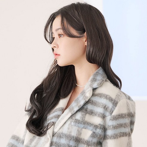 가발매니아 루즈펌 3피스 52cm 파워1피스+부분2피스 (고열사), 내츄럴블랙, 1세트