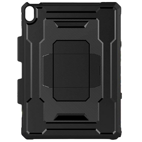 Xzante iPad Air4 10.9에 적합 평면 쉘 Air3 보호 커버 Pro3 수비수 브래킷, 검은 색, TPU