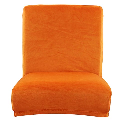 스트레치 Slipcovers 카운터 높이 사이드 체어 커버 스트레치 프로텍터 용 의자 커버, 오렌지, 설명