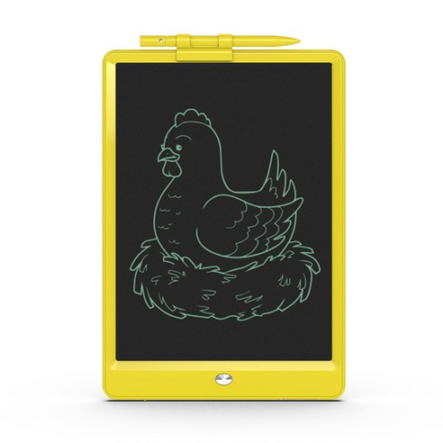 호이지보드 10인치 컬러 LCD 전자메모보드 메모패드 전자노트, 단색(중간)글씨, 노랑