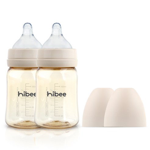 하이비 PPSU 에잇벤트 배앓이방지 젖병 170ml 트윈팩, 샌드, M(3개월이상)