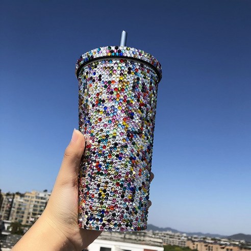 ZZJJC 아이디어 보온병 아이디어 텀블러 아웃도어 보온병, 칠색, 500ml