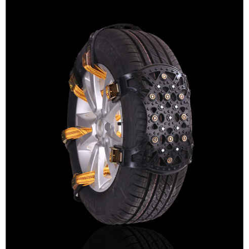 [8단 마찰] 고급형 프리미엄 타이어 우레탄 스노우체인, 1세트