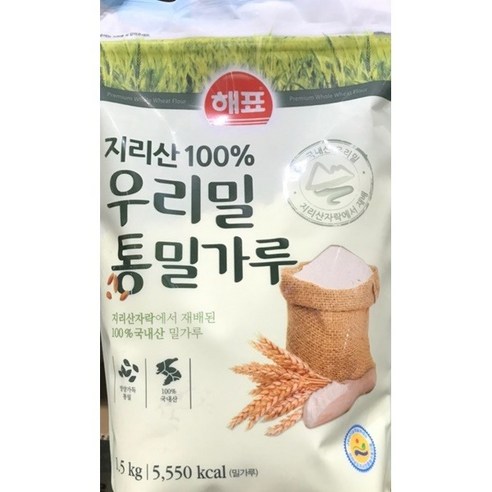 해표 우리밀 통밀가루 1.5kg, 1개 Best Top5