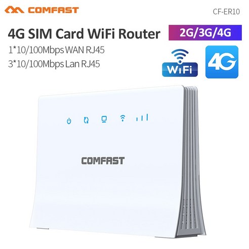 휴대용 와이파이 에그 포켓와이파이 CFER10 SIM 카드 플러그 앤 플레이 무선 라우터 출장용 4G LTE 24GHz 300Mbps