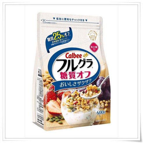 Calbee 후루그라 당분오프 600그램 6봉지 아침식사 건강식 그래놀라, 600g, 1개 - 시리얼/바 | 쿠팡