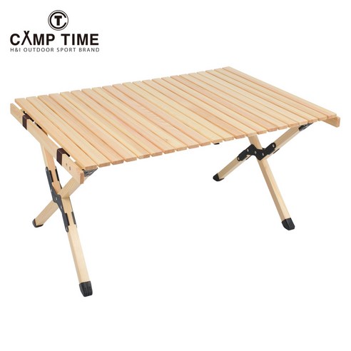 [CAMP TIME] 캠프타임 감성캠핑 접이식 우드 롤테이블